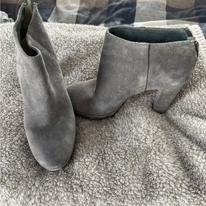 Michael Kors Gray Suede Ankle Boots